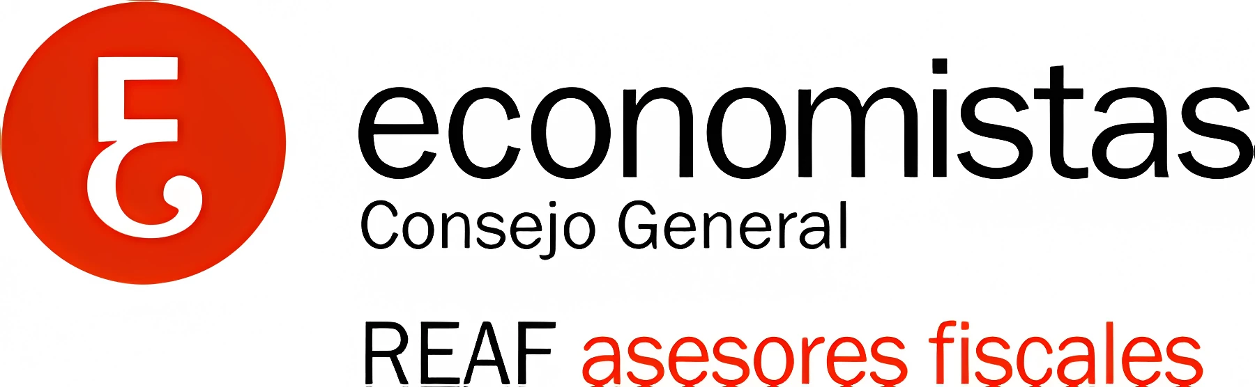 Logotipo de Economistas, Consejo General, y REAF asesores fiscales